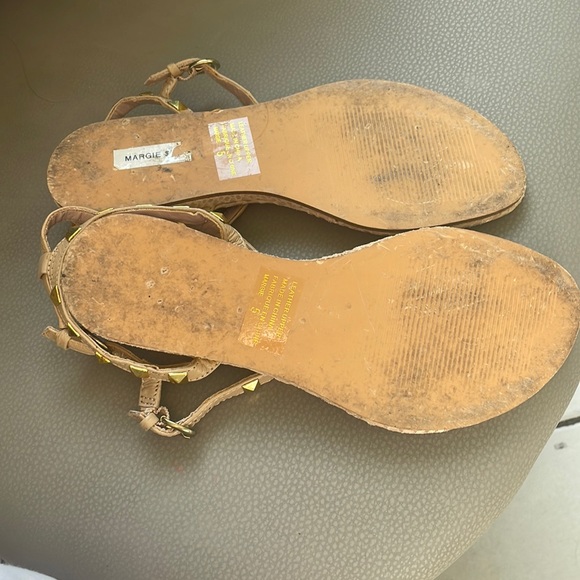 Guess Studded Cream Strappy Sandals - Picture 3 of 5